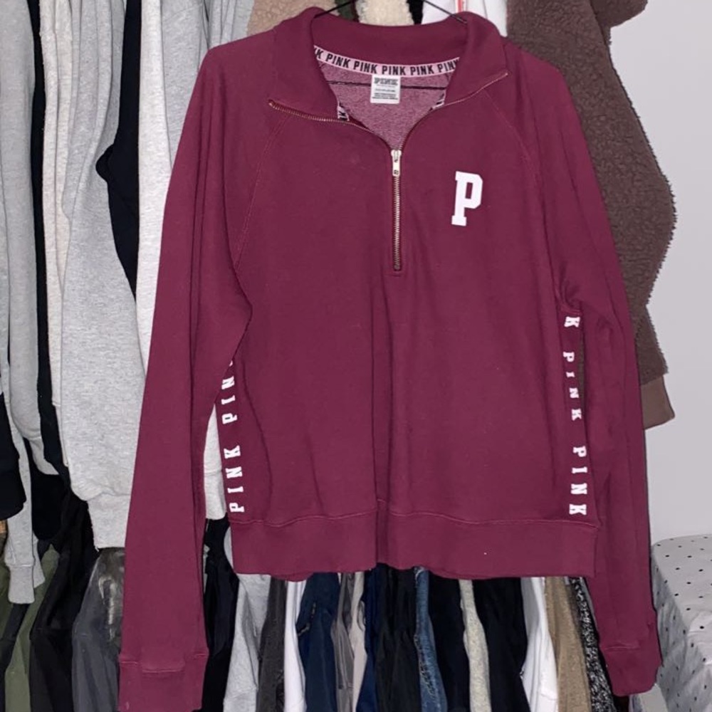 PINK Victoria’s Secret Quarter Zip Up Sweatshirt